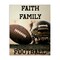 Stupell Industries Faith Family Football Canvas, design by Jesse Keith